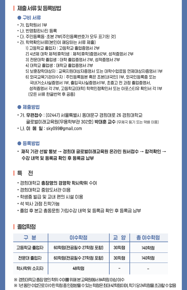 경희대학교_벤처경영학사학위과정