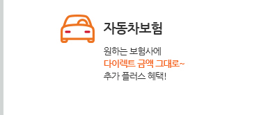 자동차보험. 원하는 보험사에 다이렉트 금액 그대로~ 추가 플러스 혜택!