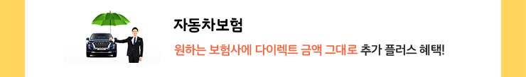 자동차보험. 원하는 보험사에 다이렉트 금액 그대로 추가 플러스 혜택!