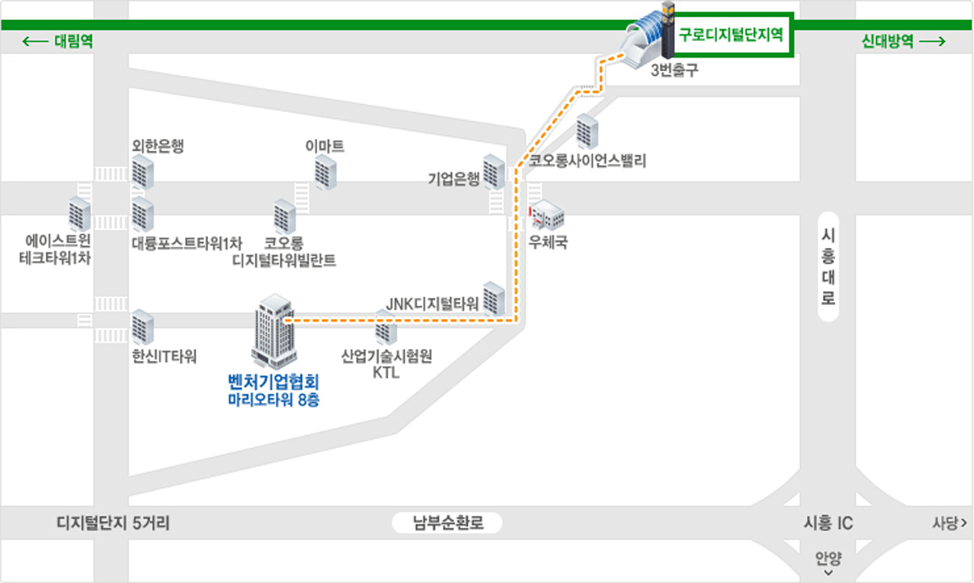오시는길 약도